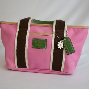 Pink Coach Handbag Tote